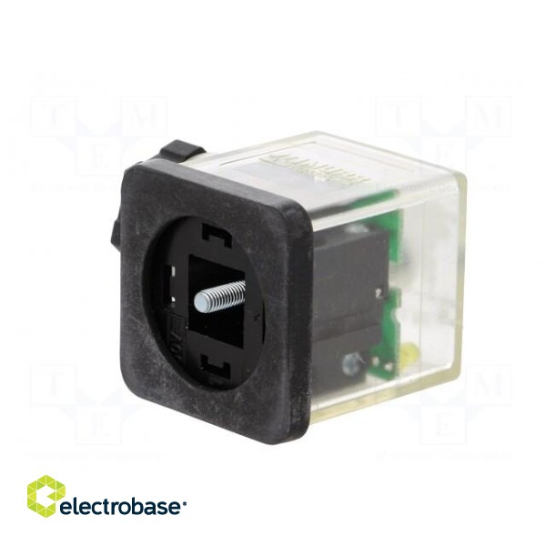 Connector: valve connector | plug | form A | 18mm | female | PIN: 3 | 110V paveikslėlis 4