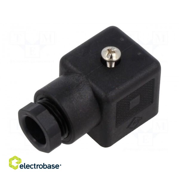 Connector: valve connector | plug | form A | 18mm | female | PIN: 3 | 210 фото 1