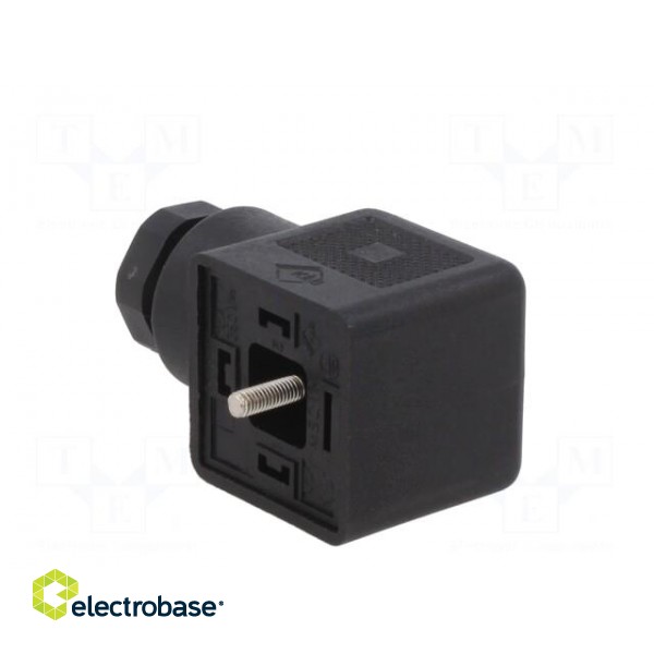 Connector: valve connector | plug | form A | 18mm | female | PIN: 3 | 210 фото 4