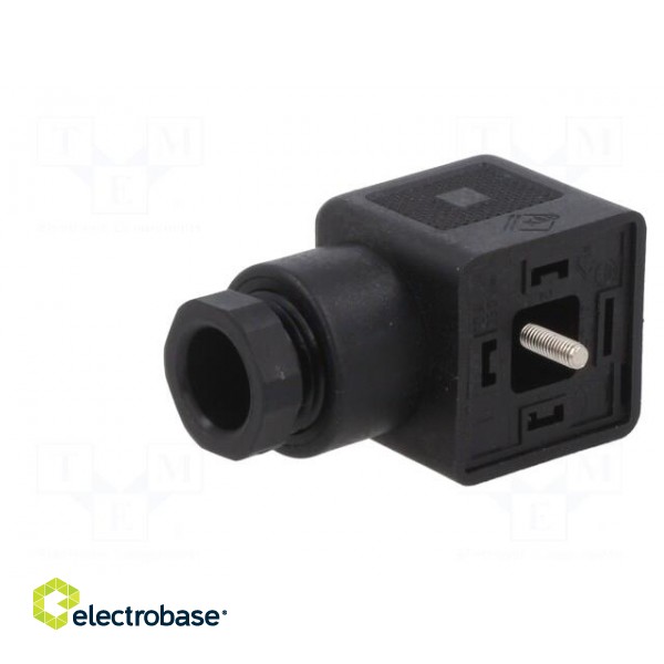 Connector: valve connector | plug | form A | 18mm | female | PIN: 3 | 210 фото 2