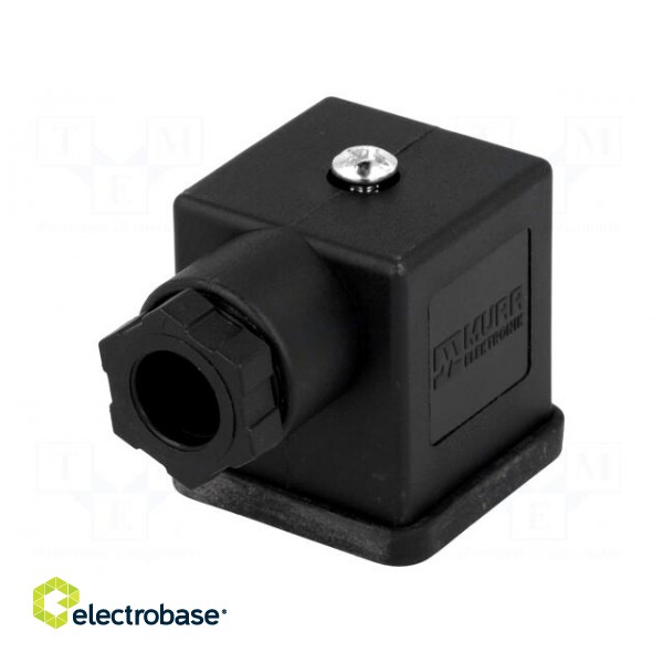Connector: valve connector | plug | form A | 18mm | female | PIN: 3 | 230V image 1