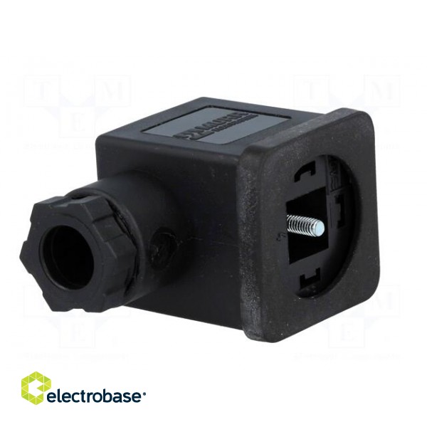 Connector: valve connector | plug | form A | 18mm | female | PIN: 3 | 230V фото 2