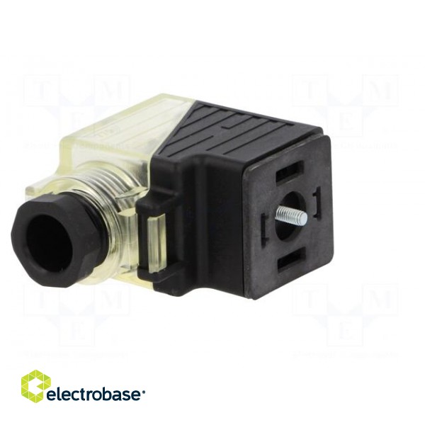 Connector: valve connector | plug | form A | 18mm | female | PIN: 3 | 2+PE paveikslėlis 2