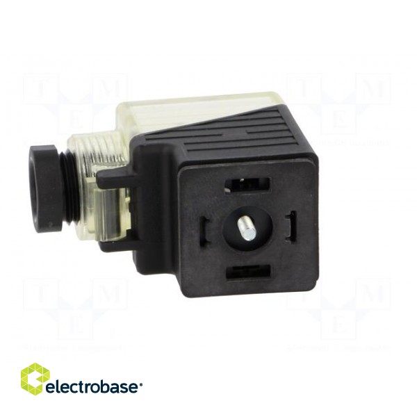 Connector: valve connector | plug | form A | 18mm | female | PIN: 3 | 2+PE paveikslėlis 3