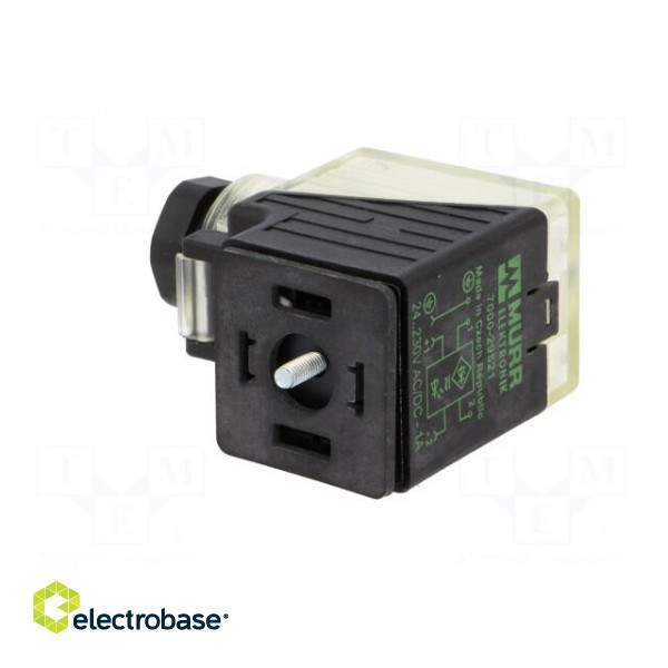 Connector: valve connector | plug | form A | 18mm | female | PIN: 3 | 2+PE paveikslėlis 4