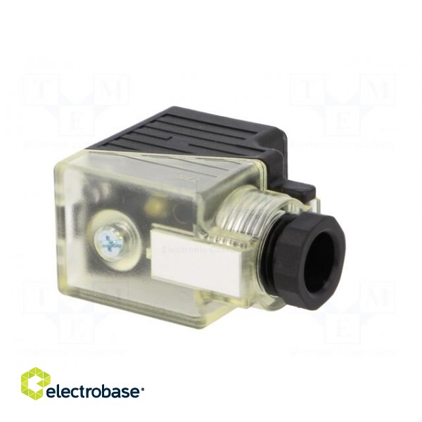 Connector: valve connector | plug | form A | 18mm | female | PIN: 3 | 2+PE paveikslėlis 8