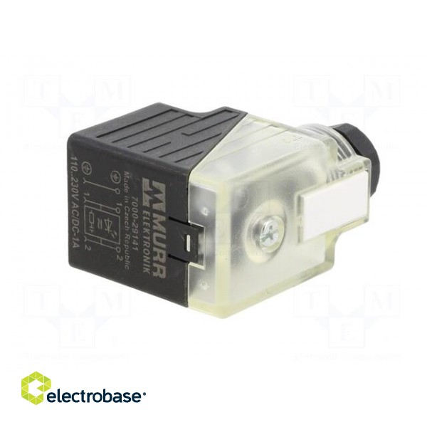 Connector: valve connector | plug | form A | 18mm | female | PIN: 3 | 2+PE фото 6