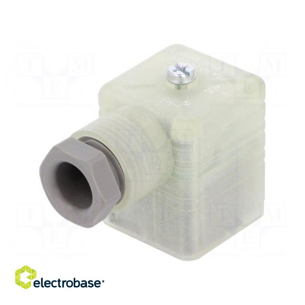 Connector: valve connector | plug | form A | 18mm | female | PIN: 3 | 8A фото 1