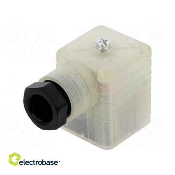 Connector: valve connector | plug | form A | 18mm | female | PIN: 3 | 8A paveikslėlis 1