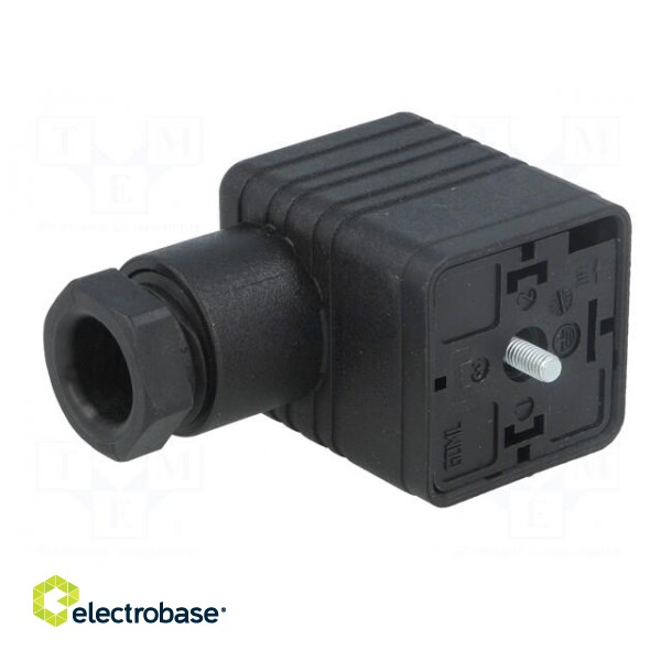 Connector: valve connector | plug | form A | 18mm | female | PIN: 3 | M16 image 2