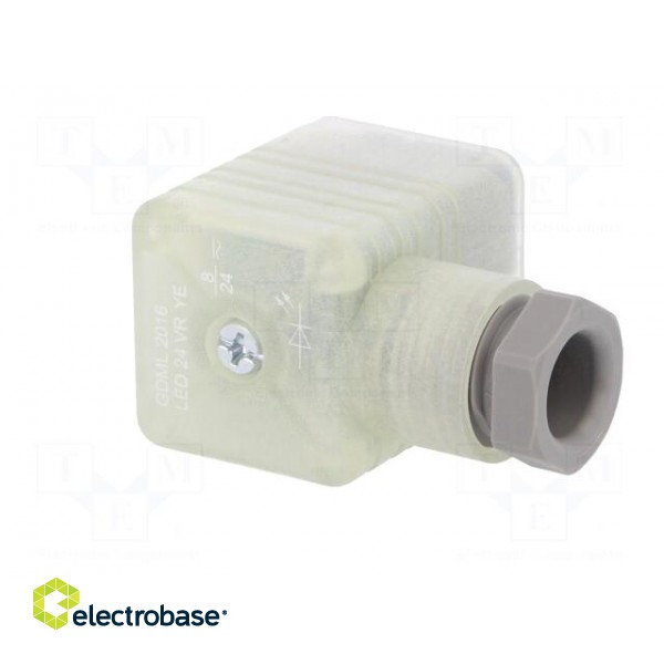 Connector: valve connector | plug | form A | 18mm | female | PIN: 3 | 8A image 8