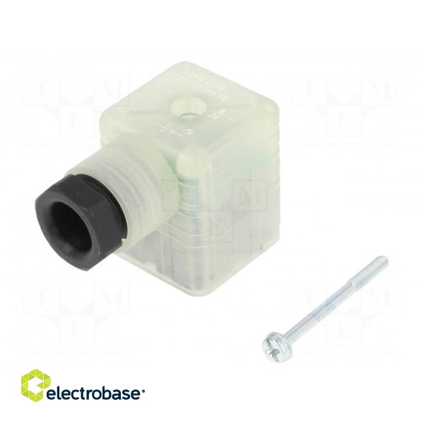 Connector: valve connector | plug | form A | 18mm | female | PIN: 3 | M16 фото 1