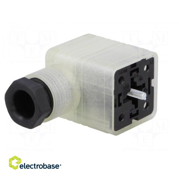 Connector: valve connector | plug | form A | 18mm | female | PIN: 3 | 8A paveikslėlis 2
