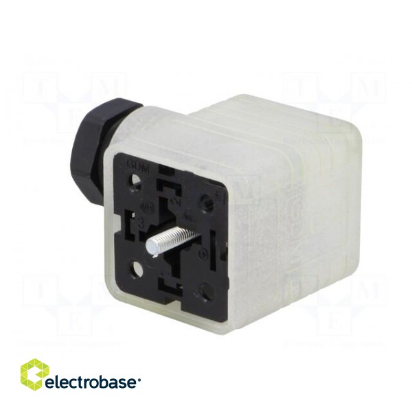 Connector: valve connector | plug | form A | 18mm | female | PIN: 3 | 8A image 4