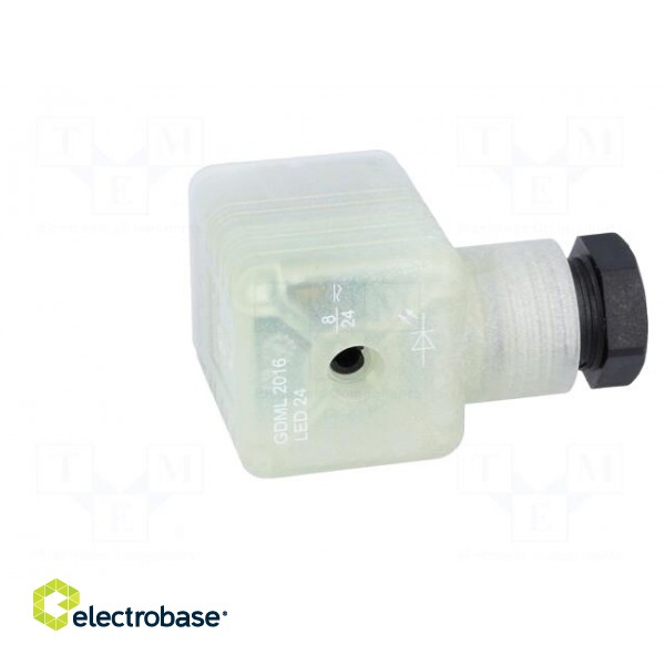 Connector: valve connector | plug | form A | 18mm | female | PIN: 3 | M16 image 7