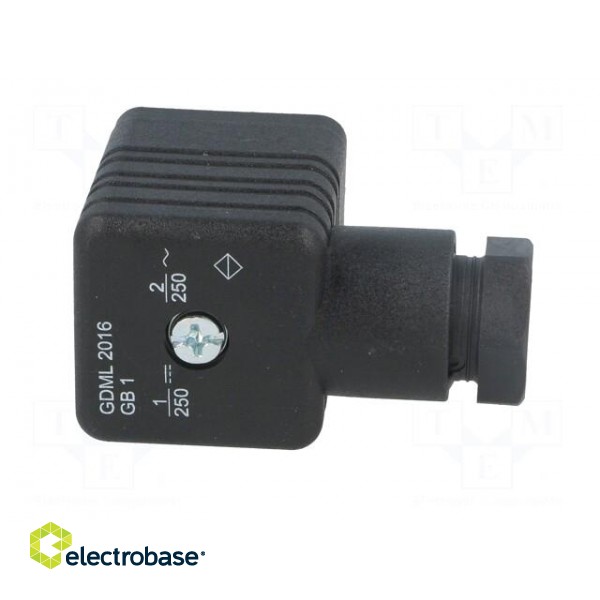Connector: valve connector | plug | form A | 18mm | female | PIN: 3 | M16 image 7
