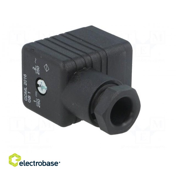 Connector: valve connector | plug | form A | 18mm | female | PIN: 3 | M16 image 8