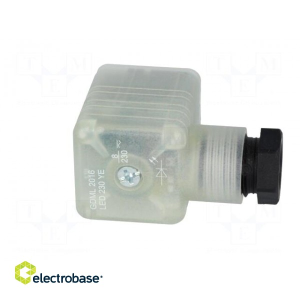 Connector: valve connector | plug | form A | 18mm | female | PIN: 3 | M16 image 8