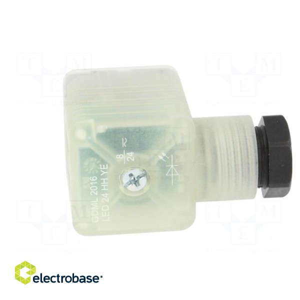 Connector: valve connector | plug | form A | 18mm | female | PIN: 3 | M16 фото 7