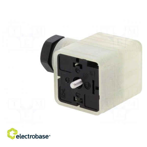 Connector: valve connector | plug | form A | 18mm | female | PIN: 3 | 8A paveikslėlis 4