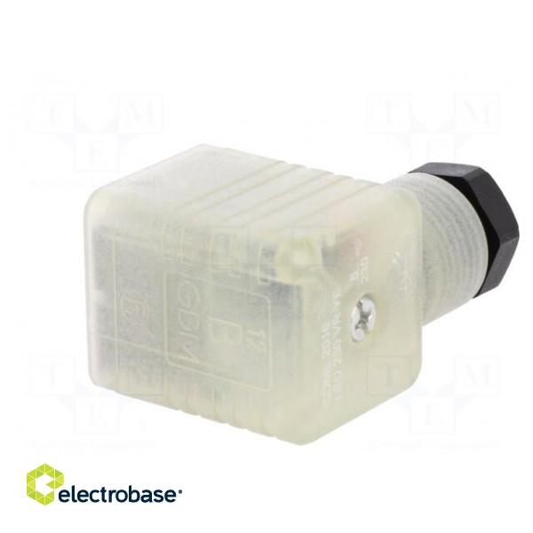 Connector: valve connector | plug | form A | 18mm | female | PIN: 3 | M16 image 6