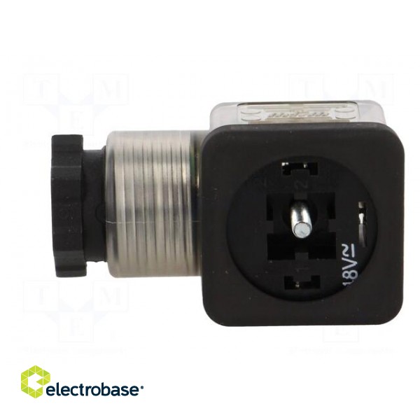 Connector: valve connector | plug | form A | 18mm | female | PIN: 3 | mPm paveikslėlis 3