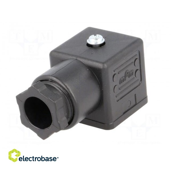 Connector: valve connector | plug | form A | 18mm | female | PIN: 3 | mPm paveikslėlis 2