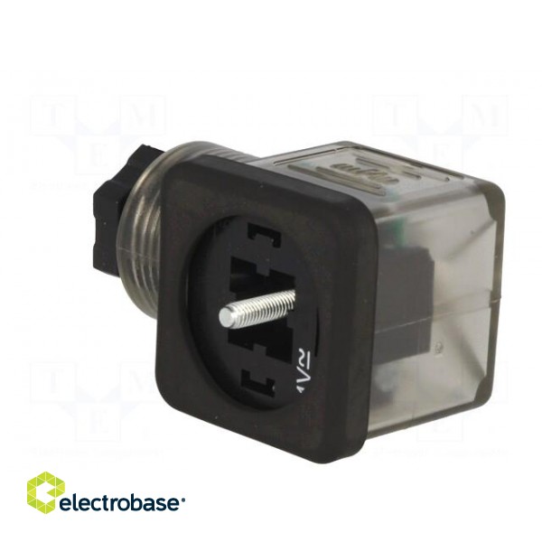Connector: valve connector | plug | form A | 18mm | female | PIN: 3 | mPm paveikslėlis 4