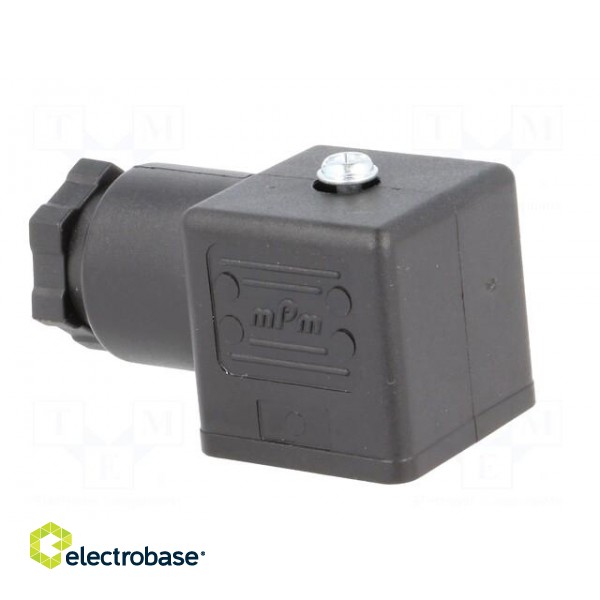 Connector: valve connector | plug | form A | 18mm | female | PIN: 3 | mPm paveikslėlis 5