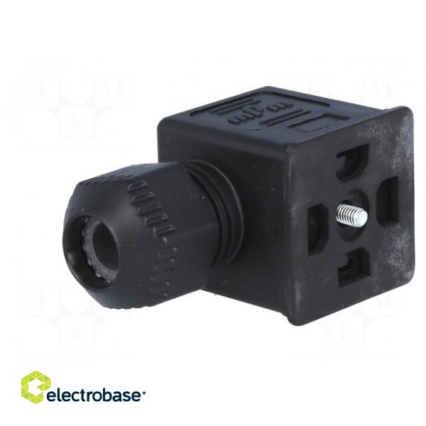 Connector: valve connector | plug | form A | 18mm | female | PIN: 3 | mPm фото 2