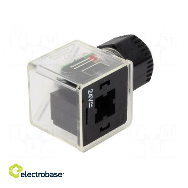 Connector: valve connector | plug | form A | 18mm | female | PIN: 3 | mPm paveikslėlis 8