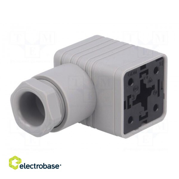 Connector: valve connector | plug | form A | 18mm | female | PIN: 3 | 16A image 2