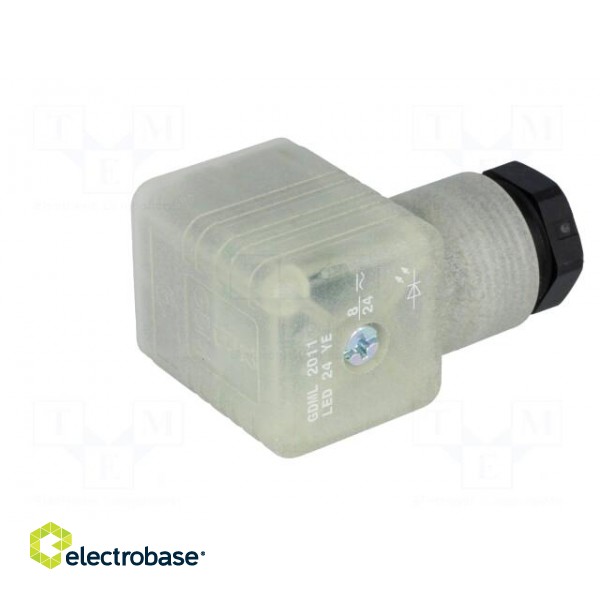 Connector: valve connector | plug | form A | 18mm | female | PIN: 3 | PG11 фото 6