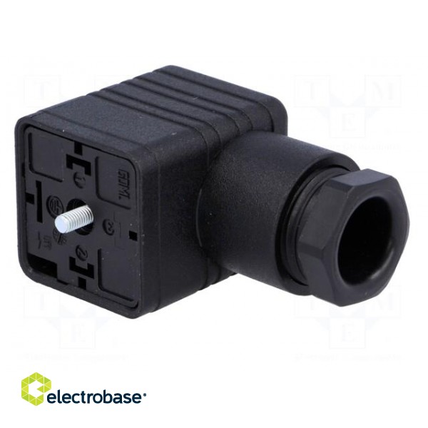 Connector: valve connector | plug | form A | 18mm | female | PIN: 3 | PG11 paveikslėlis 2