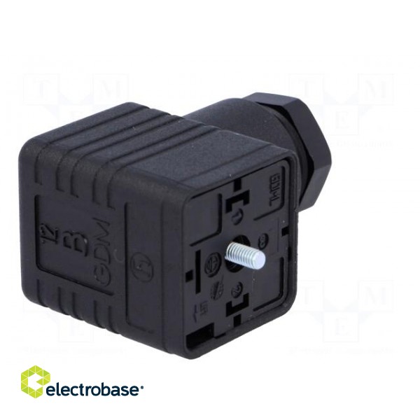 Connector: valve connector | plug | form A | 18mm | female | PIN: 3 | PG11 paveikslėlis 8
