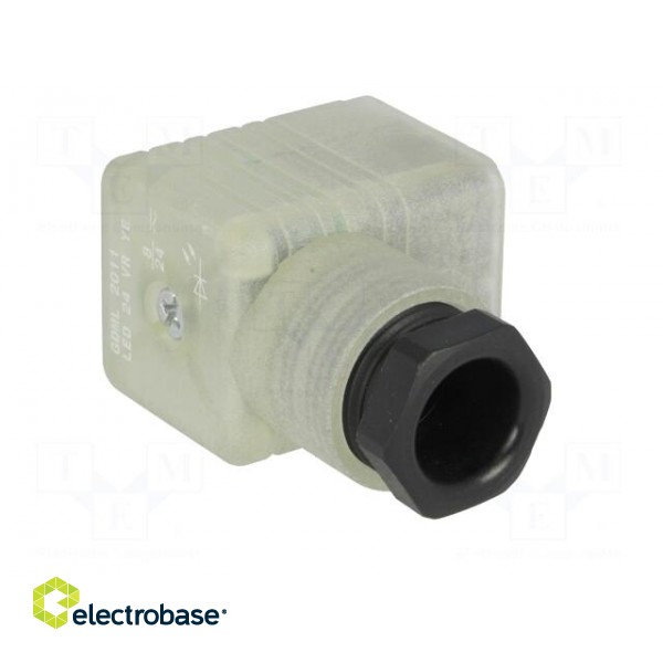 Connector: valve connector | plug | form A | 18mm | female | PIN: 3 | PG11 фото 8