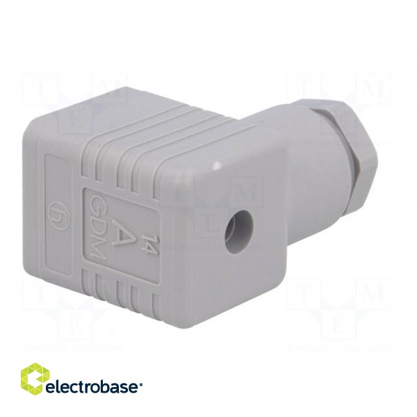 Connector: valve connector | plug | form A | 18mm | female | PIN: 3 | 16A image 6