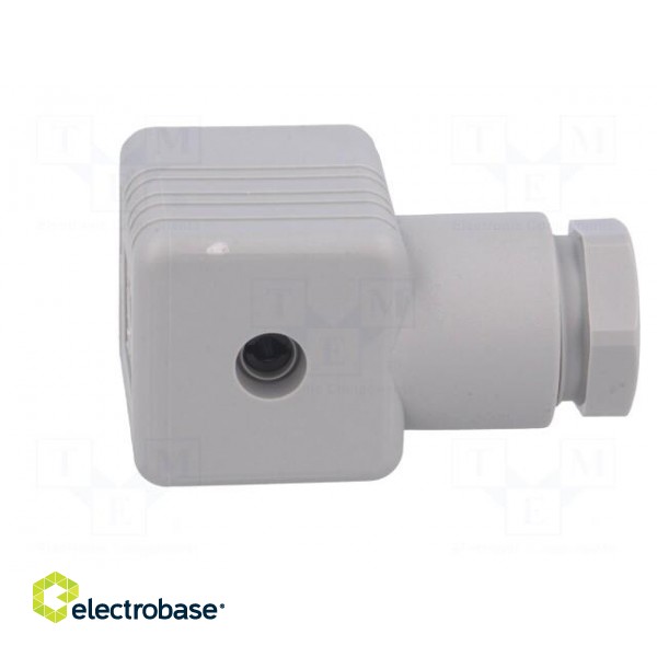 Connector: valve connector | plug | form A | 18mm | female | PIN: 3 | 16A image 7