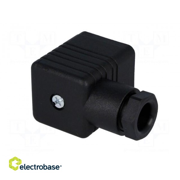 Connector: valve connector | plug | form A | 18mm | female | PIN: 3 | 16A фото 8