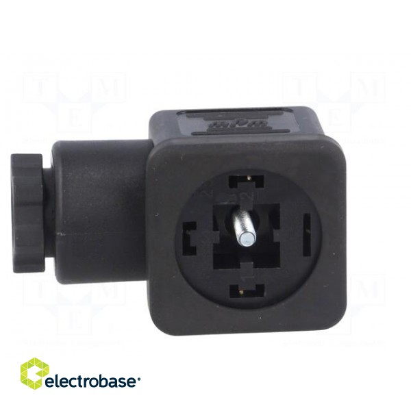 Connector: valve connector | plug | form A | 18mm | female | PIN: 4 | 3+PE image 3
