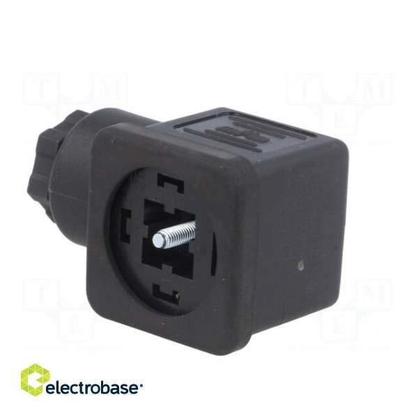 Connector: valve connector | plug | form A | 18mm | female | PIN: 4 | 3+PE image 4