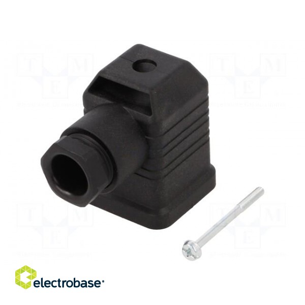 Connector: valve connector | plug | form A | 18mm | female | PIN: 4 | 400V фото 1