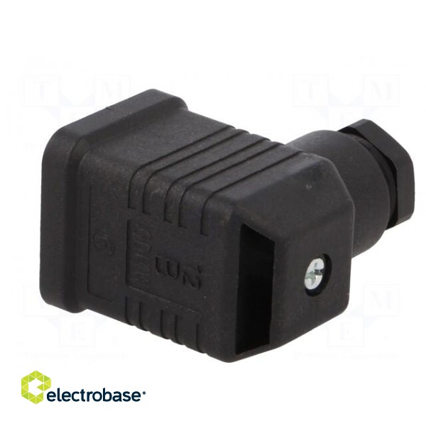 Connector: valve connector | plug | form A | 18mm | female | PIN: 4 | 400V paveikslėlis 6
