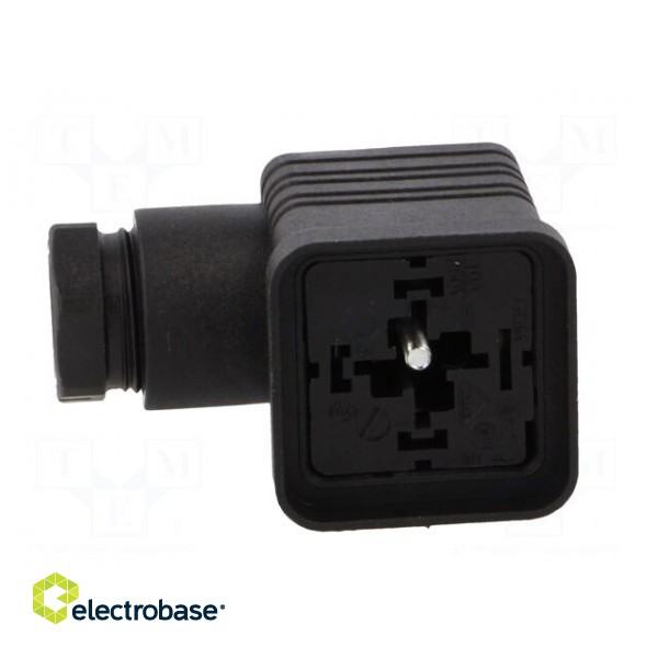 Connector: valve connector | plug | form A | 18mm | female | PIN: 4 | 400V фото 3
