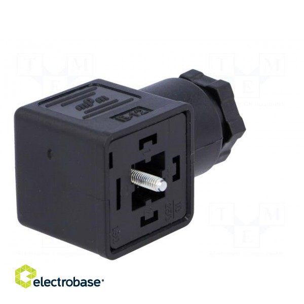 Connector: valve connector | plug | form A | 18mm | female | PIN: 4 | mPm paveikslėlis 8