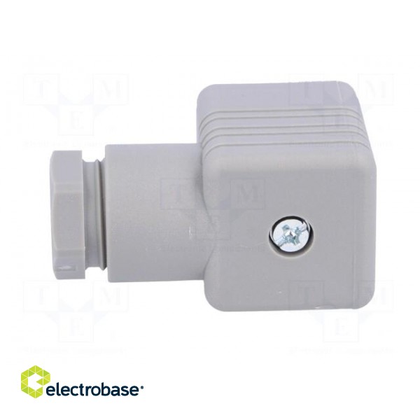 Connector: valve connector | plug | form A | 18mm | female | PIN: 4 | 16A paveikslėlis 5