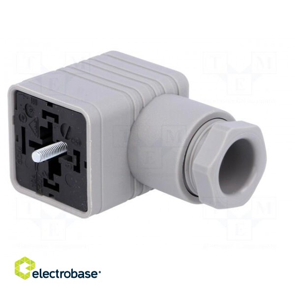 Connector: valve connector | plug | form A | 18mm | female | PIN: 4 | 16A paveikslėlis 2