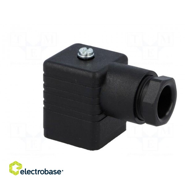 Connector: valve connector | plug | form A | 18mm | female | PIN: 4 | 16A paveikslėlis 8