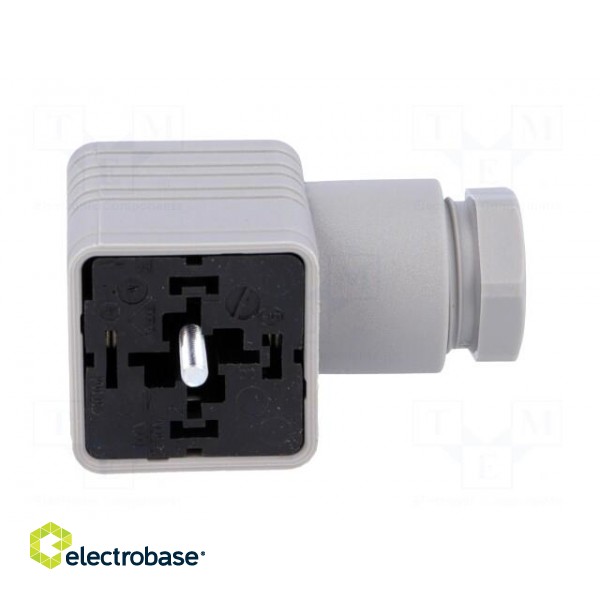 Connector: valve connector | plug | form A | 18mm | female | PIN: 4 | 16A paveikslėlis 9