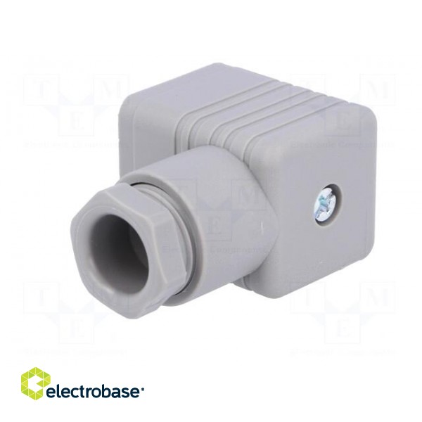 Connector: valve connector | plug | form A | 18mm | female | PIN: 4 | 16A paveikslėlis 4